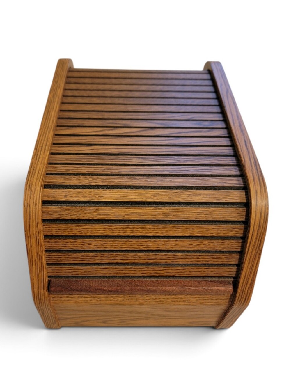 BYTE Box Thomas Hunt Woodworks Roll Top Floppy Disk Storage EUC